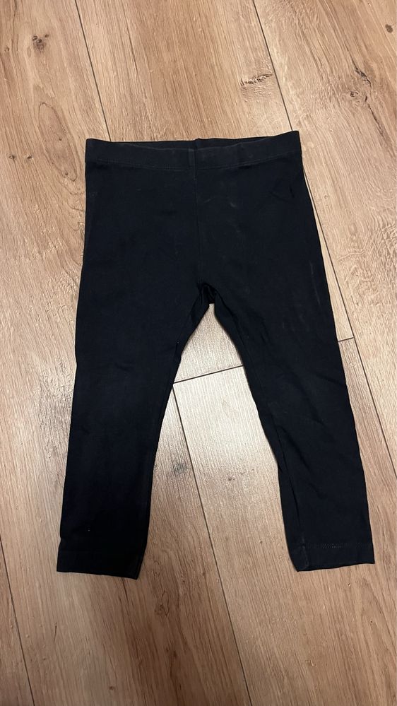 Czarne legginsy 86/92