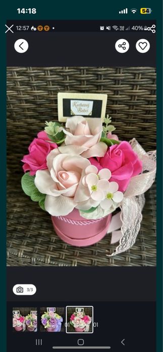 Flowerbox z kwiatów mydlanych