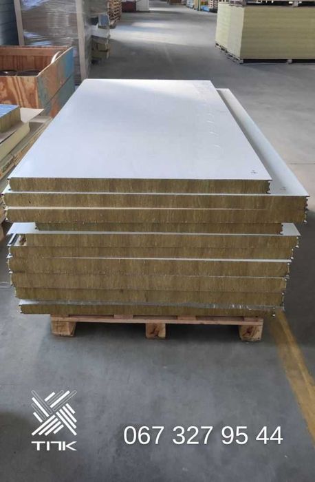 Сендвіч-панелі Сэндвич-панели мін.вата/пінопласт з заводу 780 грн/м²