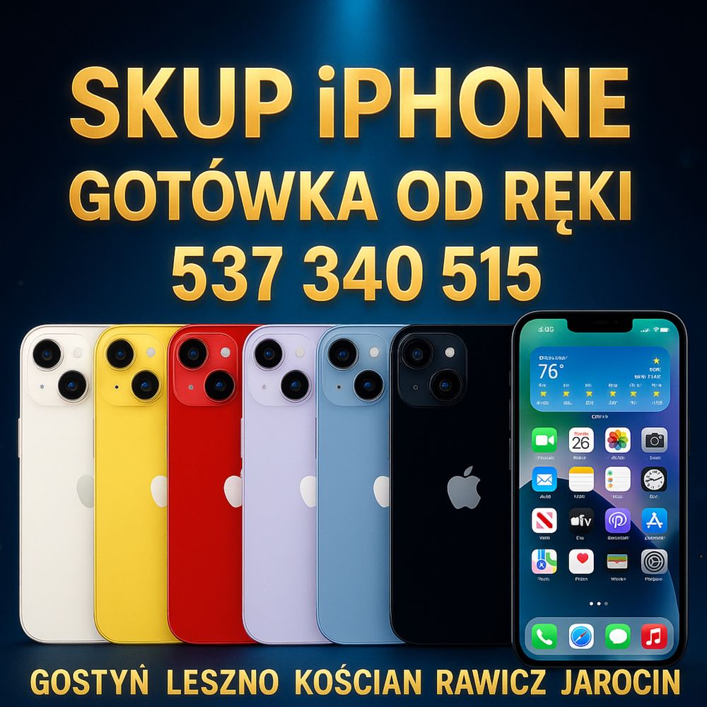 Skup Apple iPhone sprawne / uszkodzone / Gotówką / Dojazd do domu