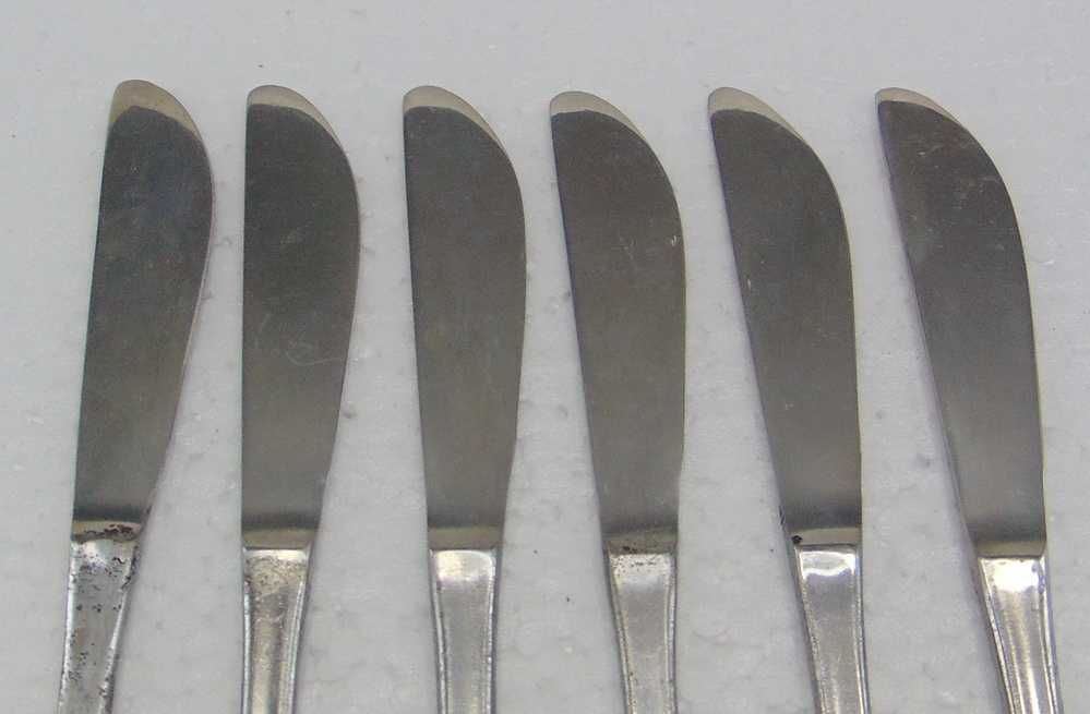 Radzieckie Sztućce, Noże нерж - 6 szt.