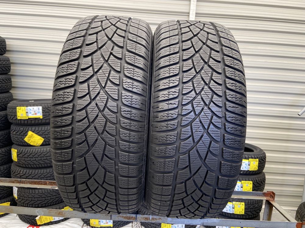 2szt zimowe 225/55r17 Dunlop 8mm 2017r bdb stan RUNFLAT Z246 gw