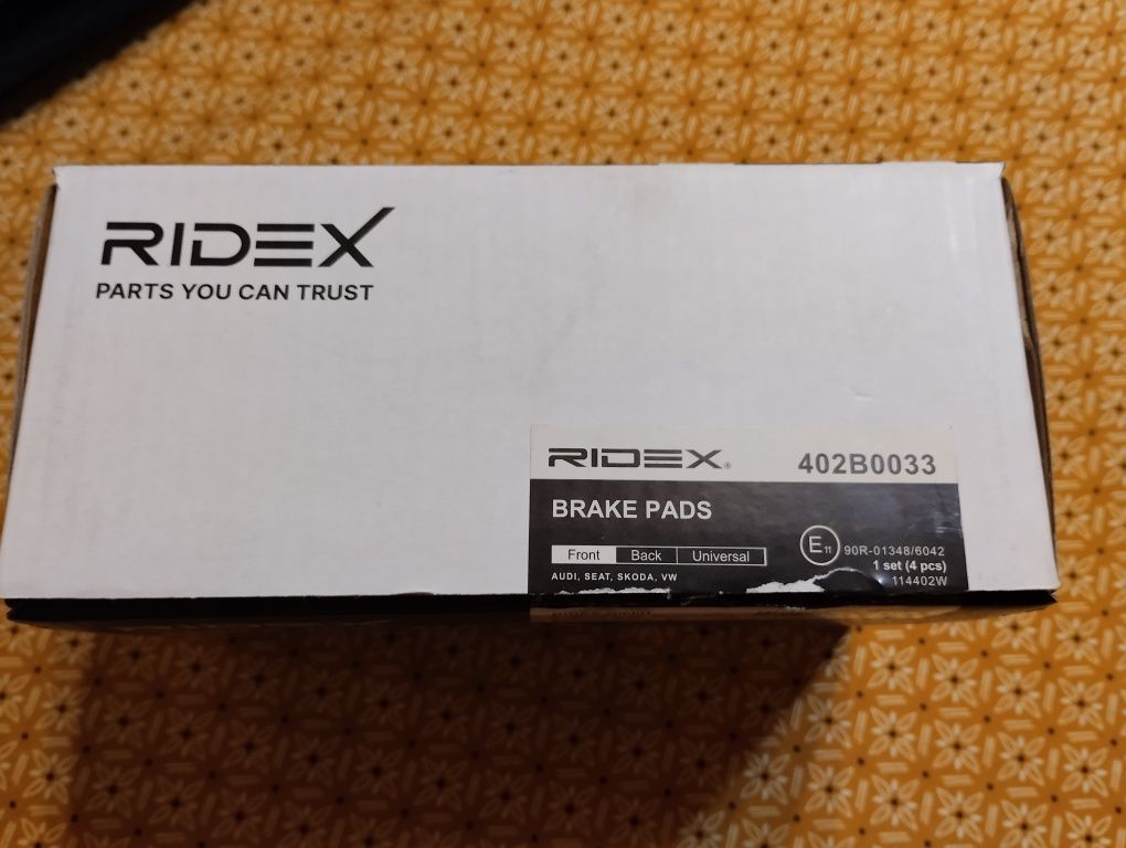 Pastilhas de travões para VW golf 4