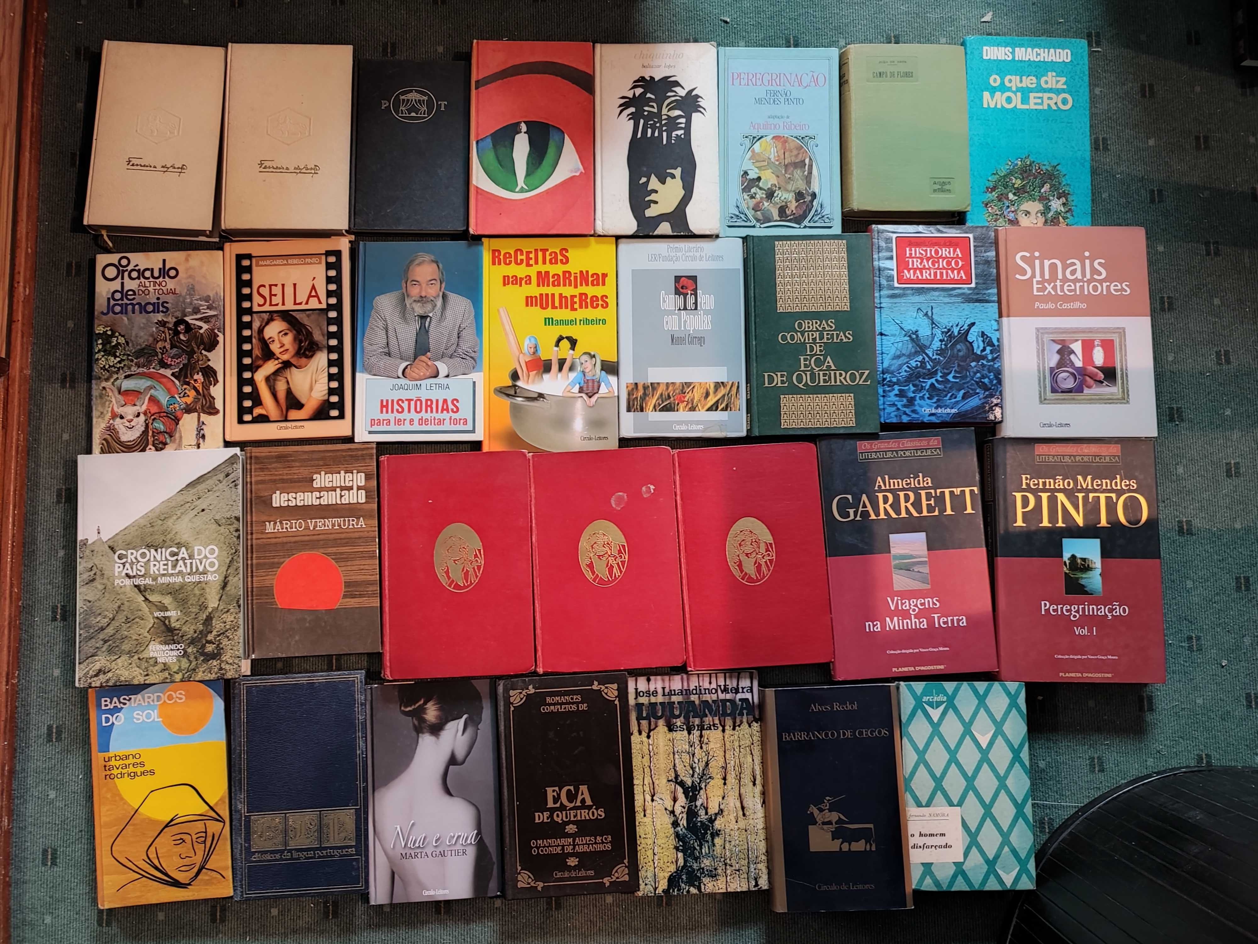 Lote Livros Literatura Autores Portugueses - Capa dura - Cada 2 €