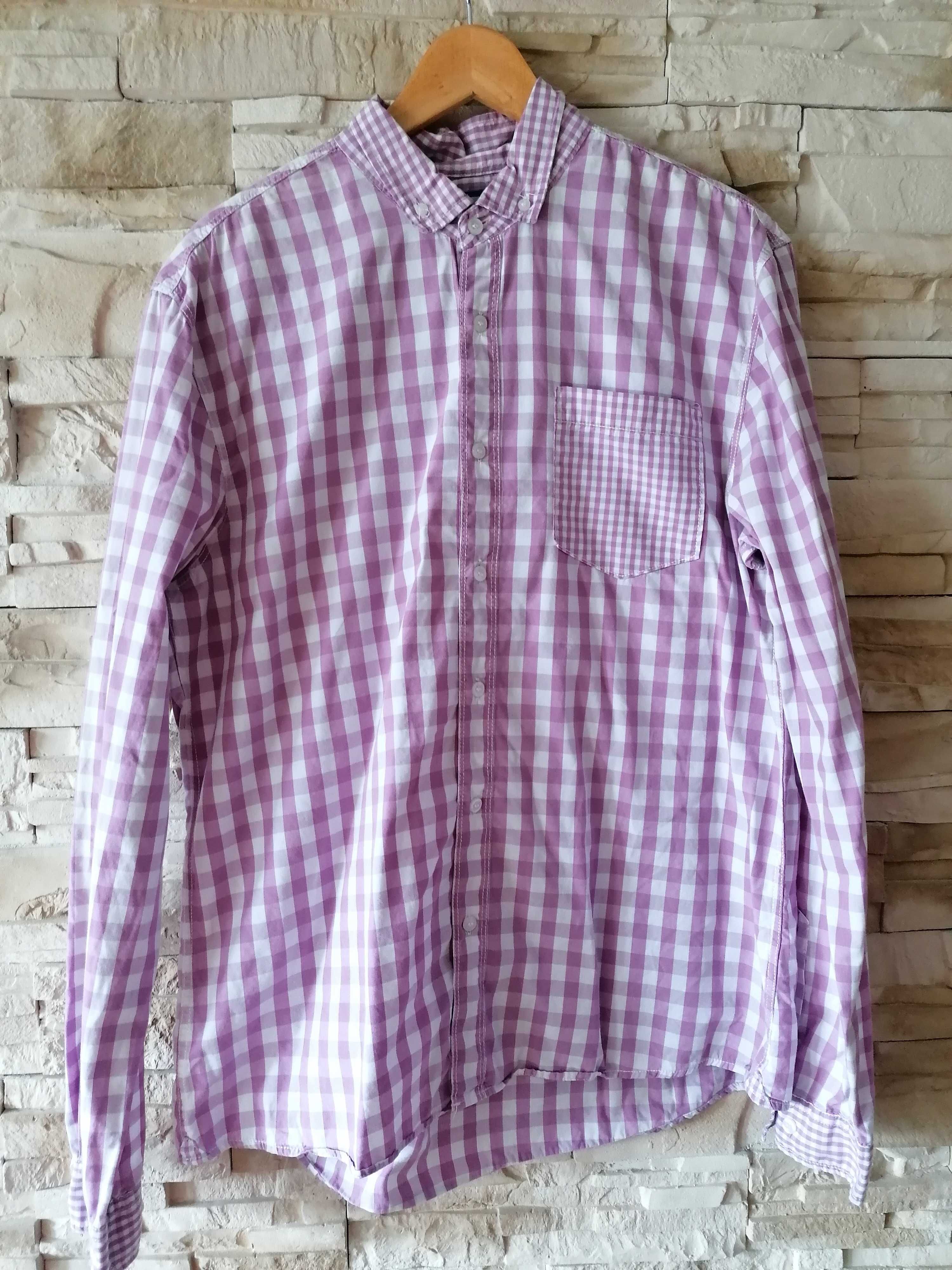 koszula w kratę slim fit, RESERVED, rozmiar XL