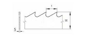 Piła taśmowa do drewna i metalu 1810X5,8X0,65X14/Z