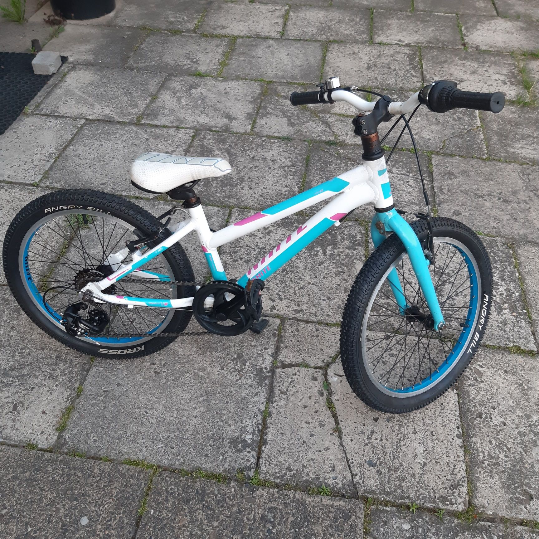 Rower dziecięcy White 20,alu,lekki