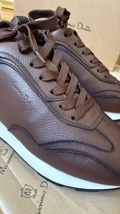 Чоловічі шкіряні кросівки Massimo Dutti, 43, 28,1см