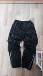 Czarne spodnie ortalionowe dresowe parachute baggy streetwear