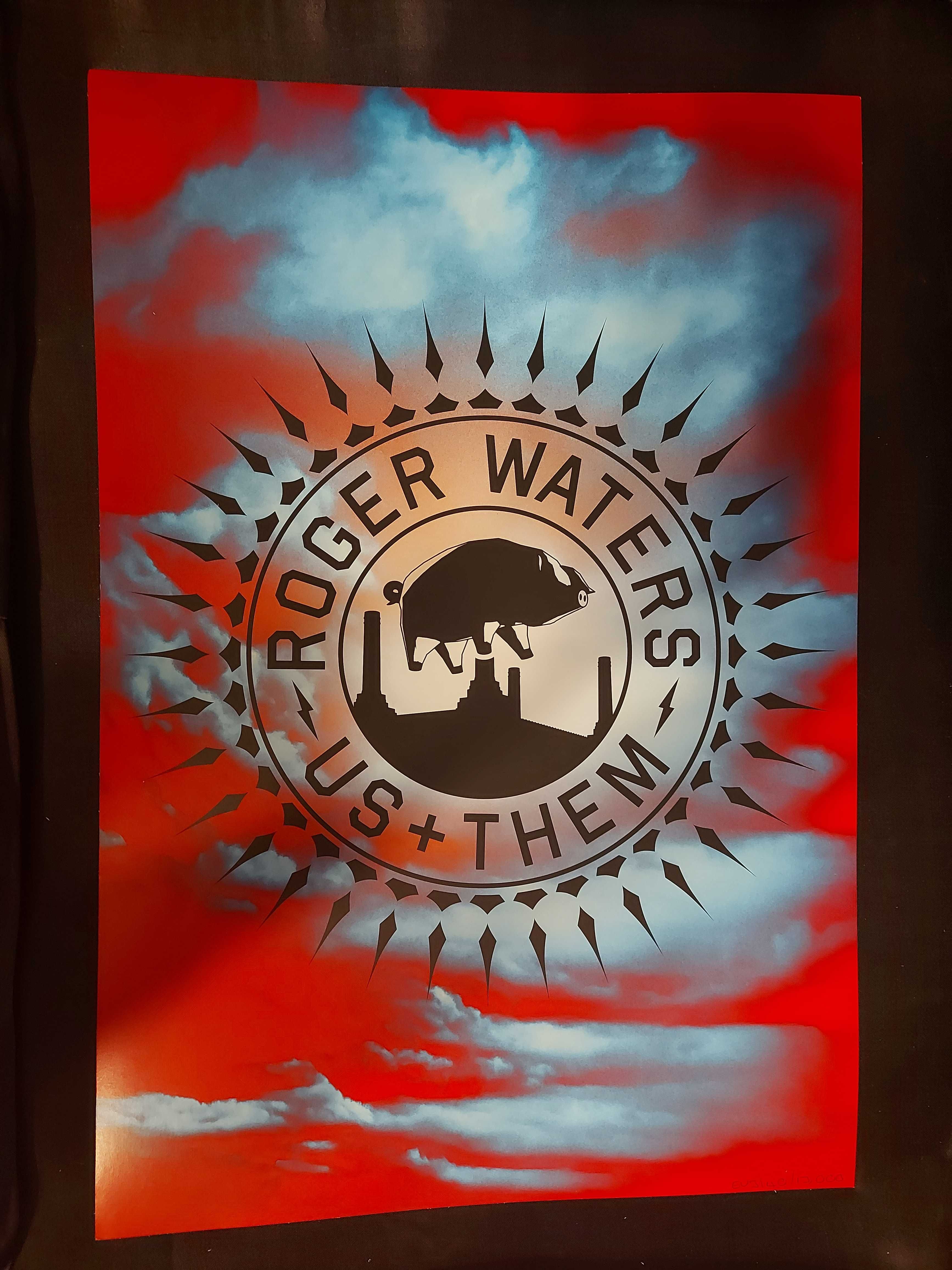 Plakaty z koncertu Roger Waters 2018 Us+Them
