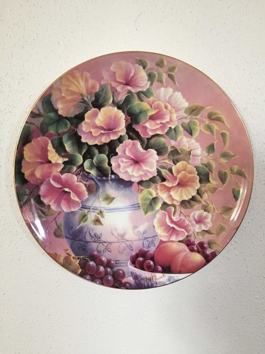 Coleção de seis pratos decorativos Wedgwood