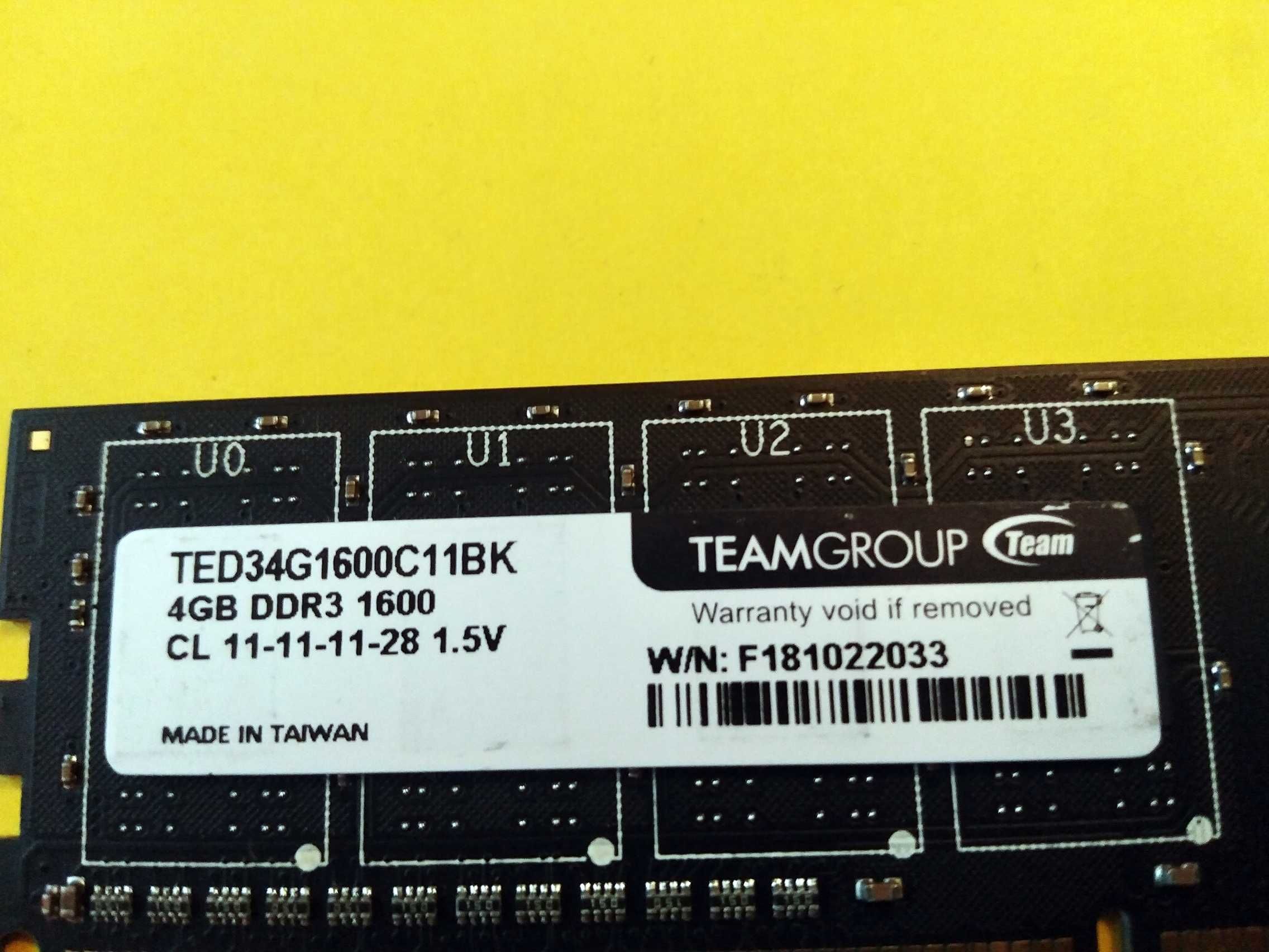 DDR3 4GB TeamGroup 12800 -Komputer