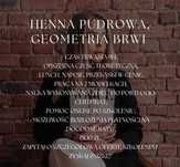 Szkolenie kurs henna pudrowa brwi, geometria brwi, laminacja brwi