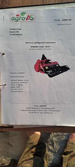 Glebogryzarka separacyjna