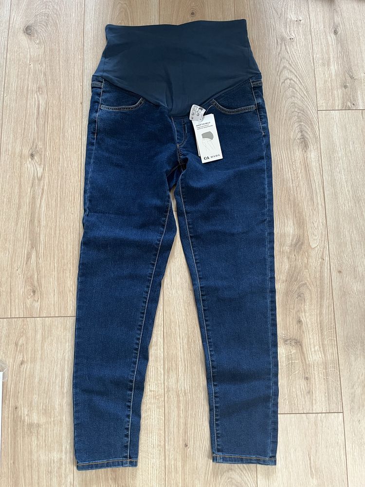 Nowe jeansy ciążowe 38 C&A Mama