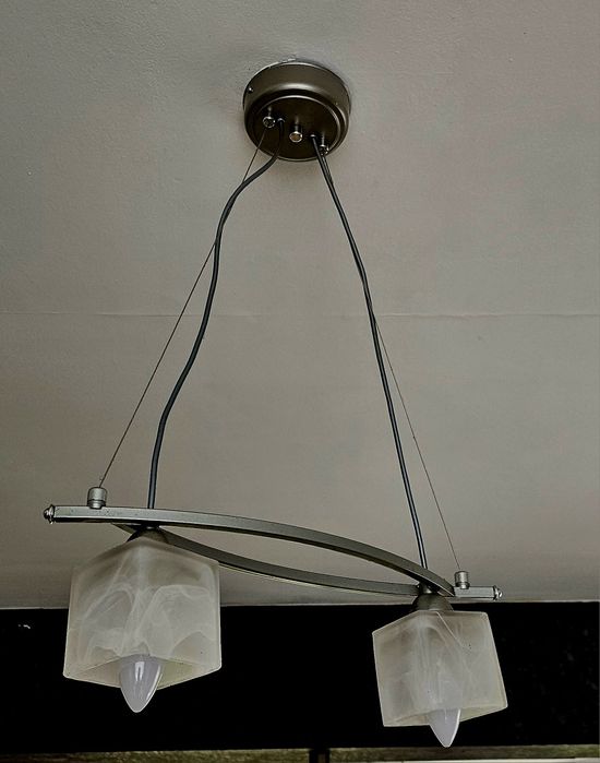 Lampa wisząca satynowa