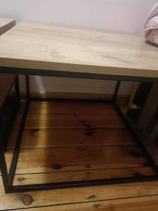 Komplet mebli do salonu stolik kawowy RTV polka loft