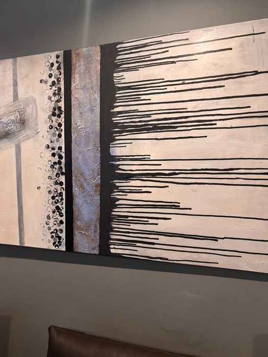 Duży obraz abstrakcyjny 180x80cm recznie malowany olejny