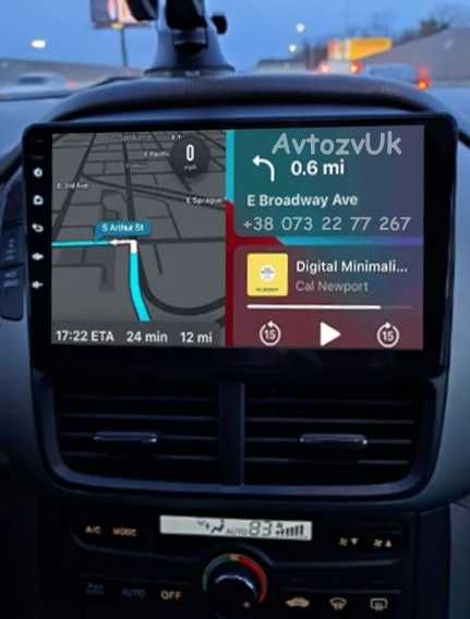 Android 14 Honda PILOT Хонда ПИЛОТ 2 din GPS USB CarPlay Магнитола