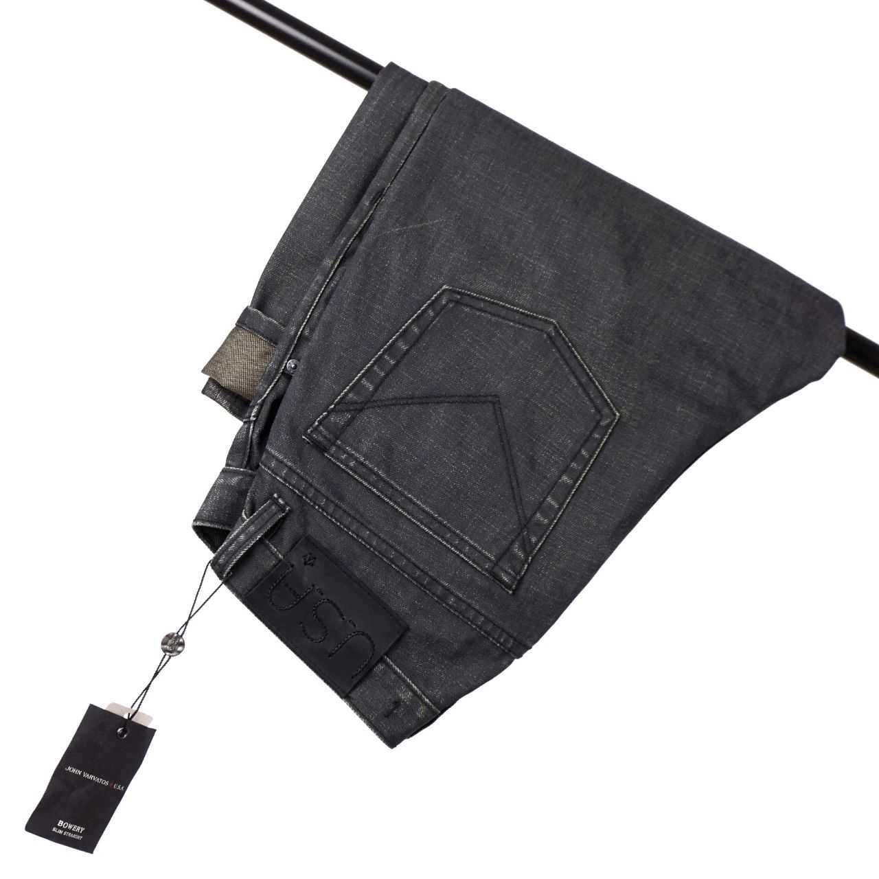 John Varvatos USA jeans encerado cinza Original