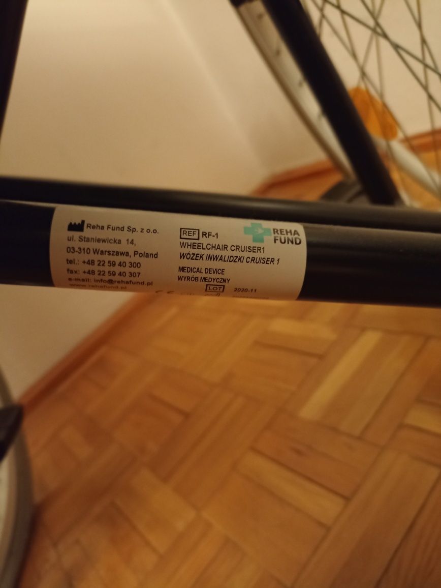 Wózek Inwalidzki Cruiser 1 Nowy