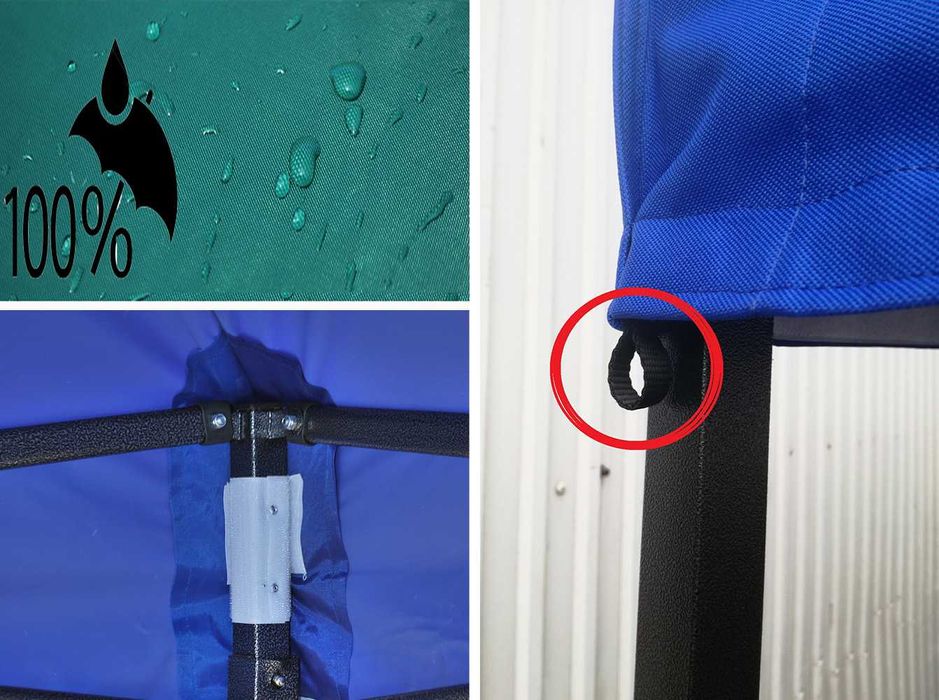 3x4,5 DACH WODOODPORNY pokrowiec NAMIOTU handlowego pawilon Expresowy