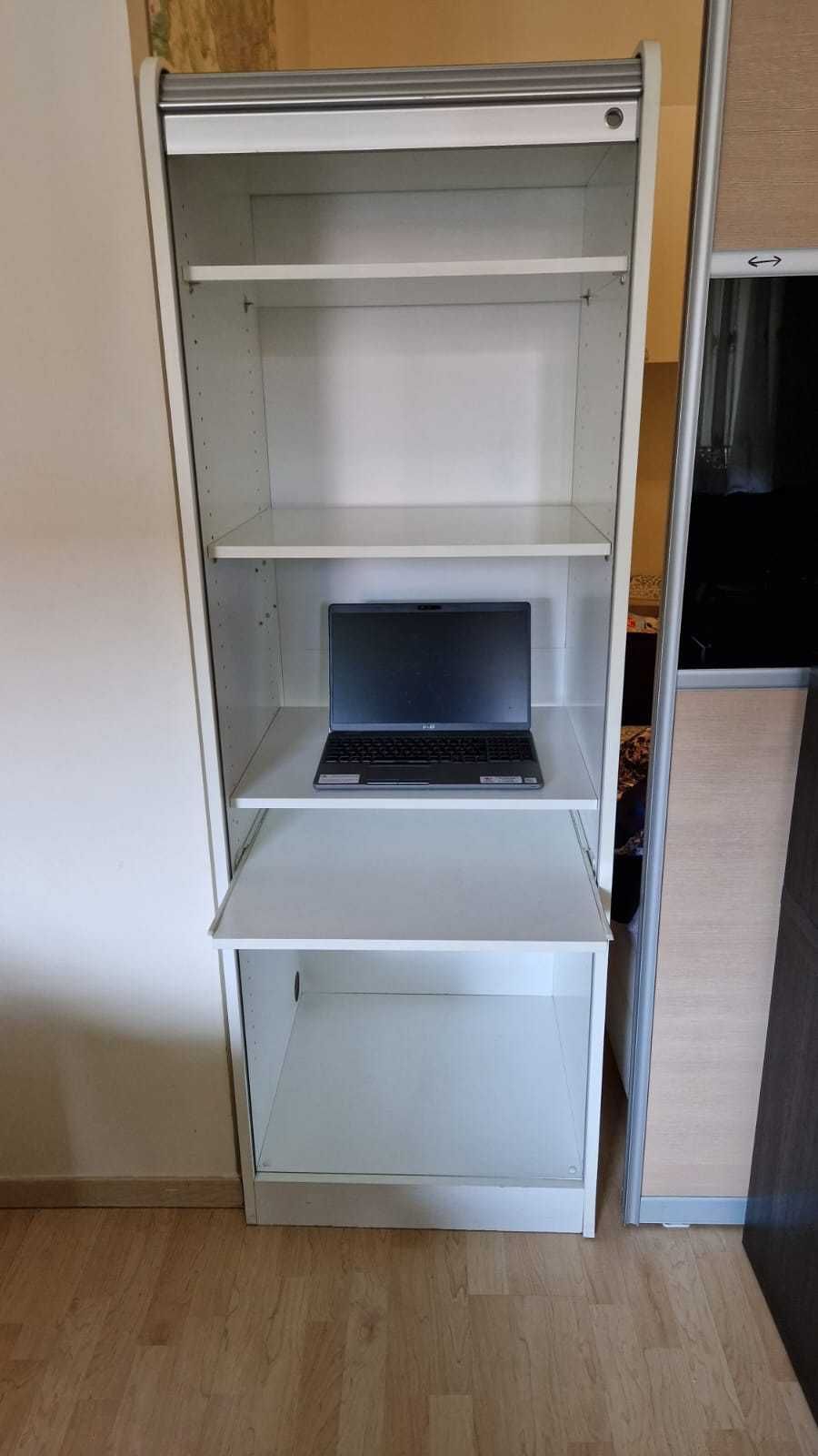 Biurko komputerowe zamykane - Szafka żaluzjowa IKEA