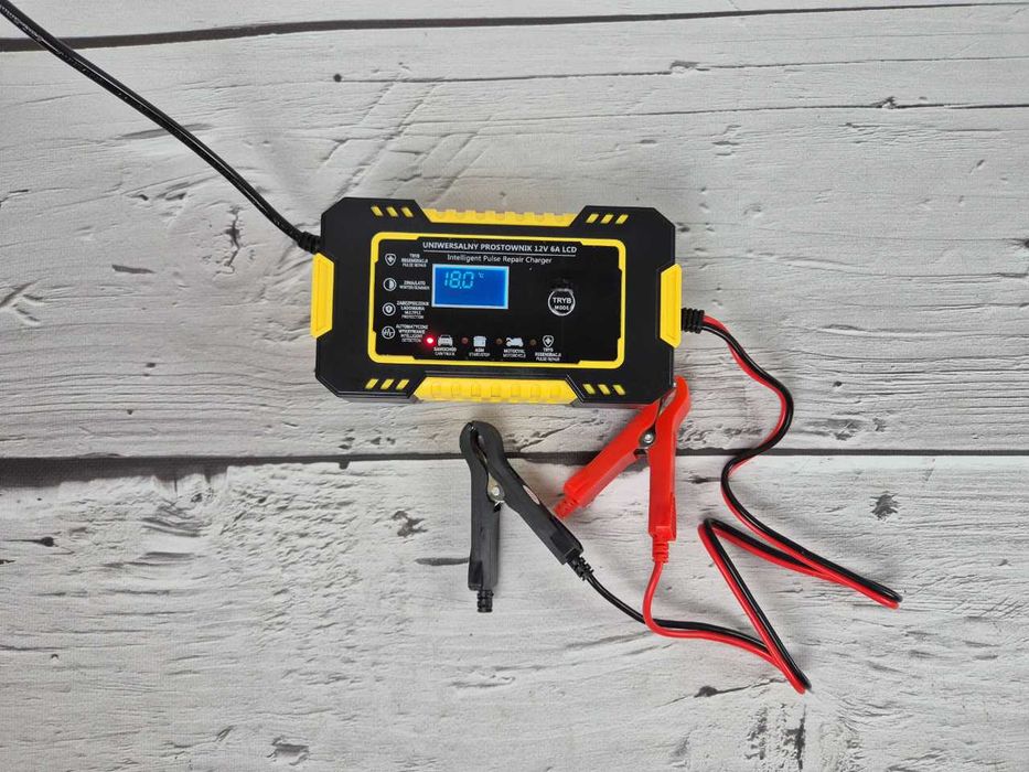 Promocja! Nowy prostownik automatyczny 12V funkcja naprawy akumulatora