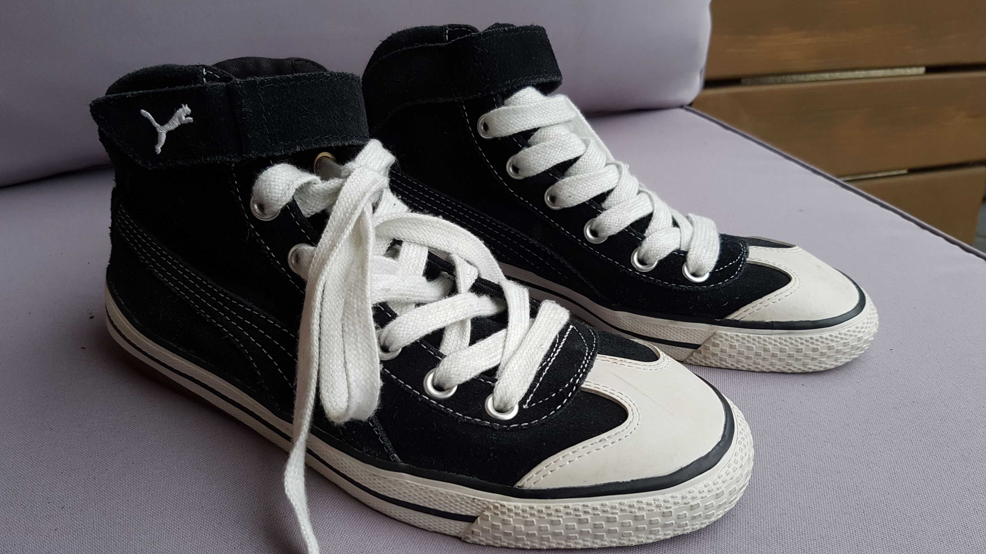 buty, trampki 36 czarne, zamszowe, oryginalne PUMA NOWE