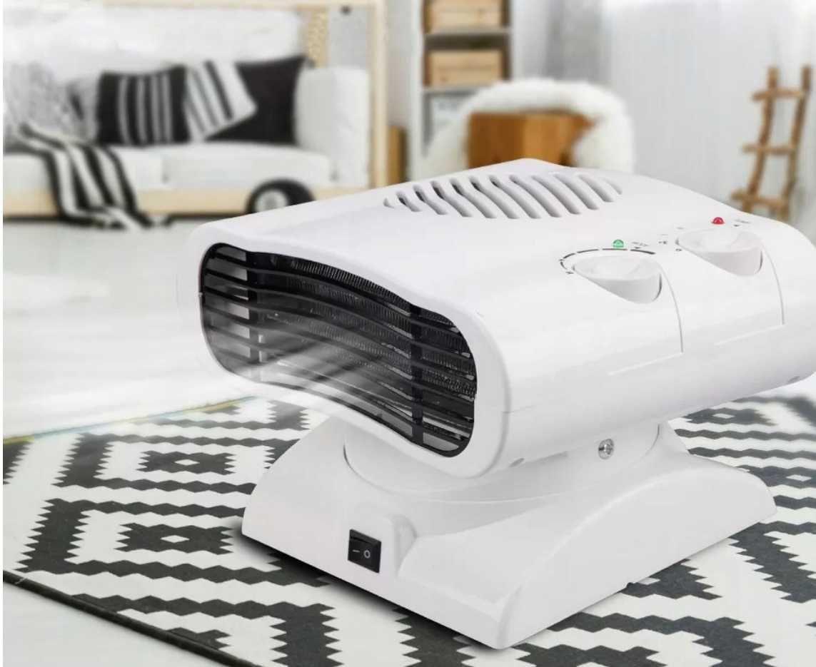 GRZEJNIK ELEKTRYCZNY farelka piecyk 2000W obrotowy dwa tryby mocy