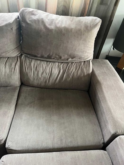 Sofá chaise longue com 4 bancos adicionais