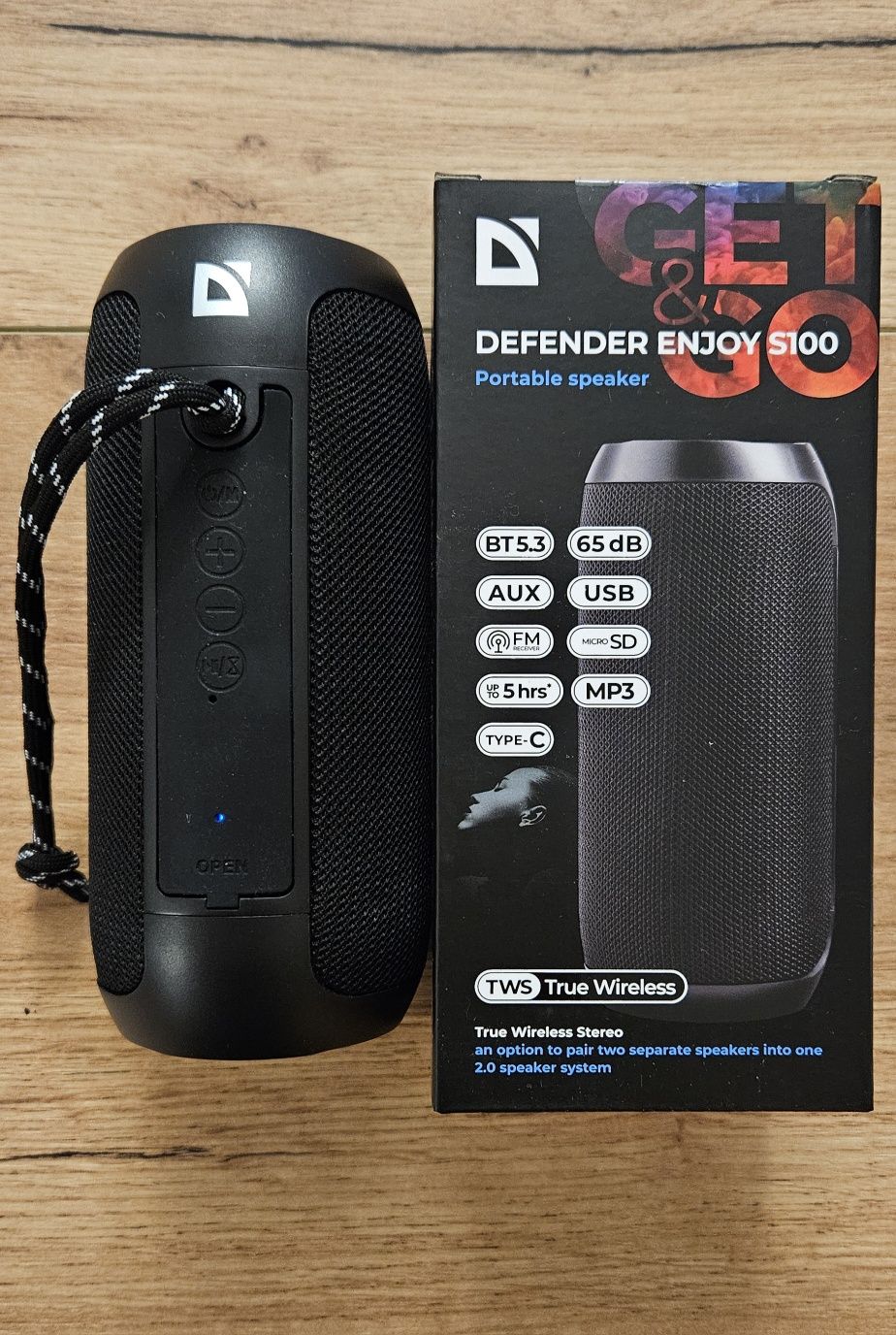 Głośnik Bluetooth Defender EnjoyS100 USB Sd Aux bezprzewodowy Radio FM