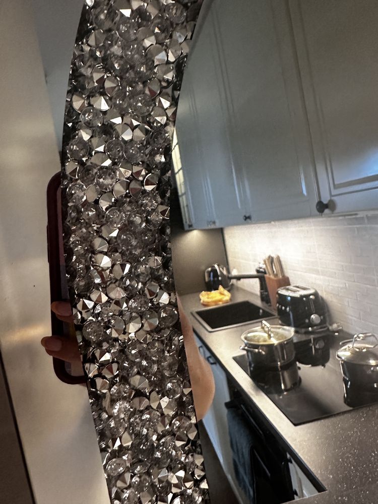 Lustro glamour 60x90 nowe tyłkustra welurowy