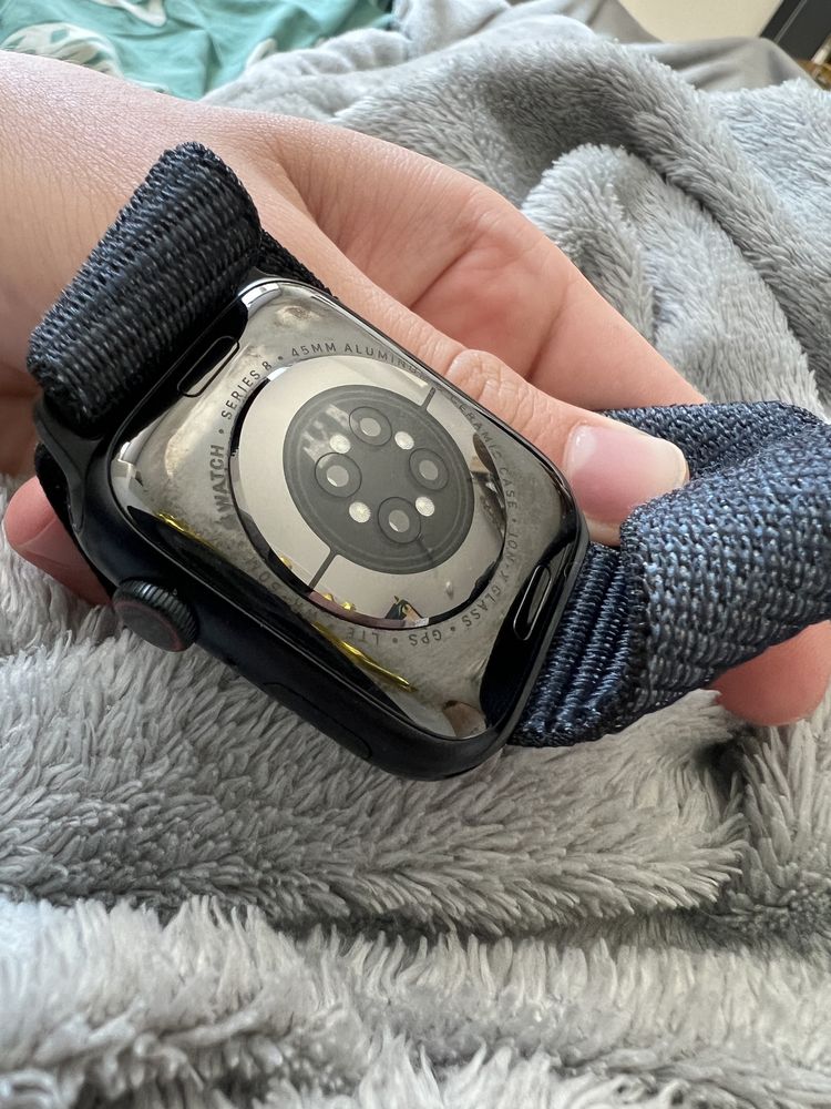 Apple watch 8 45 mm cellular 97% lte stan idealny watchos 26 beta