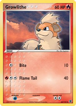 Pokemon Card - Growlithe 60 HP