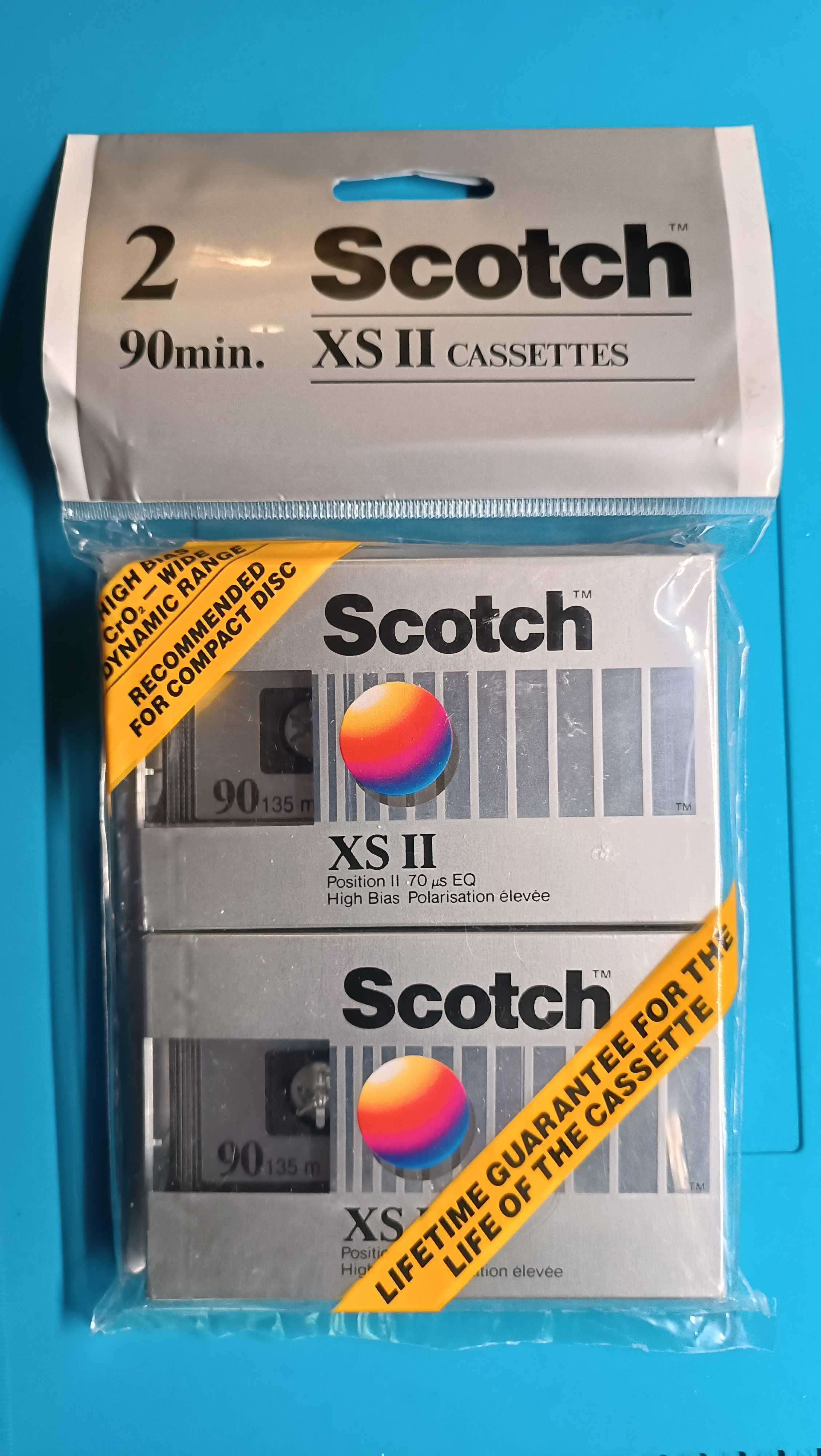 Scotch XSII 90 1987-1989г аудиокассеты аудио кассеты магнитофон касети