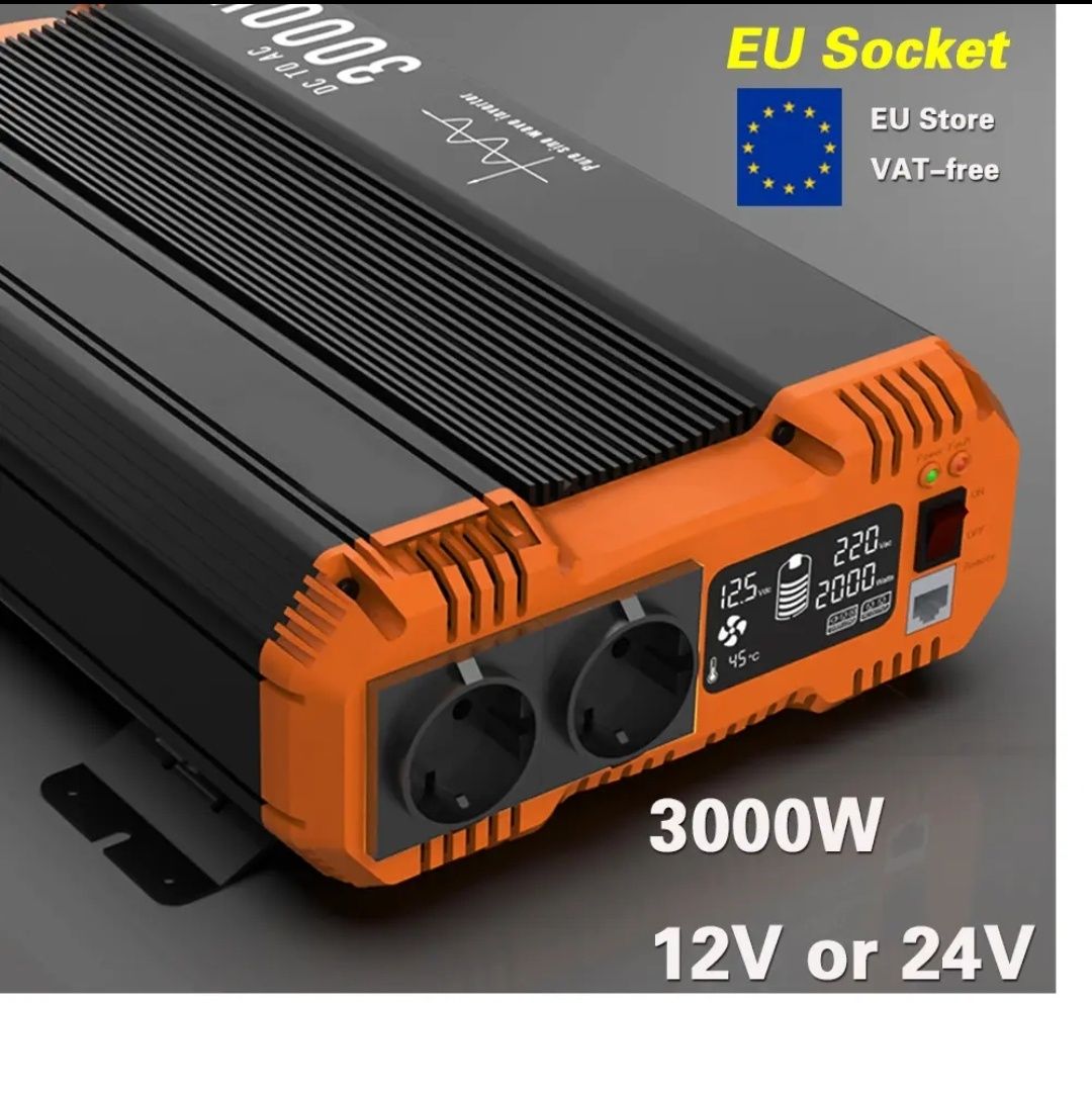 інвертор FCHAO 3000w / 6000w 24v. Чистий сінус.