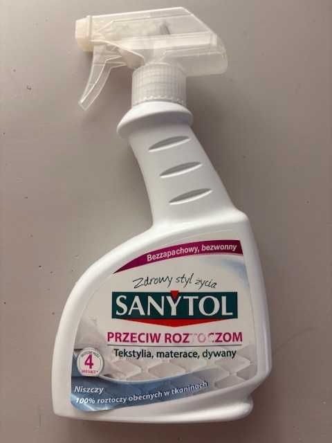 Sanytol zestaw 3 rzeczy dezodorant do tkanin i obuwia stop roztocza