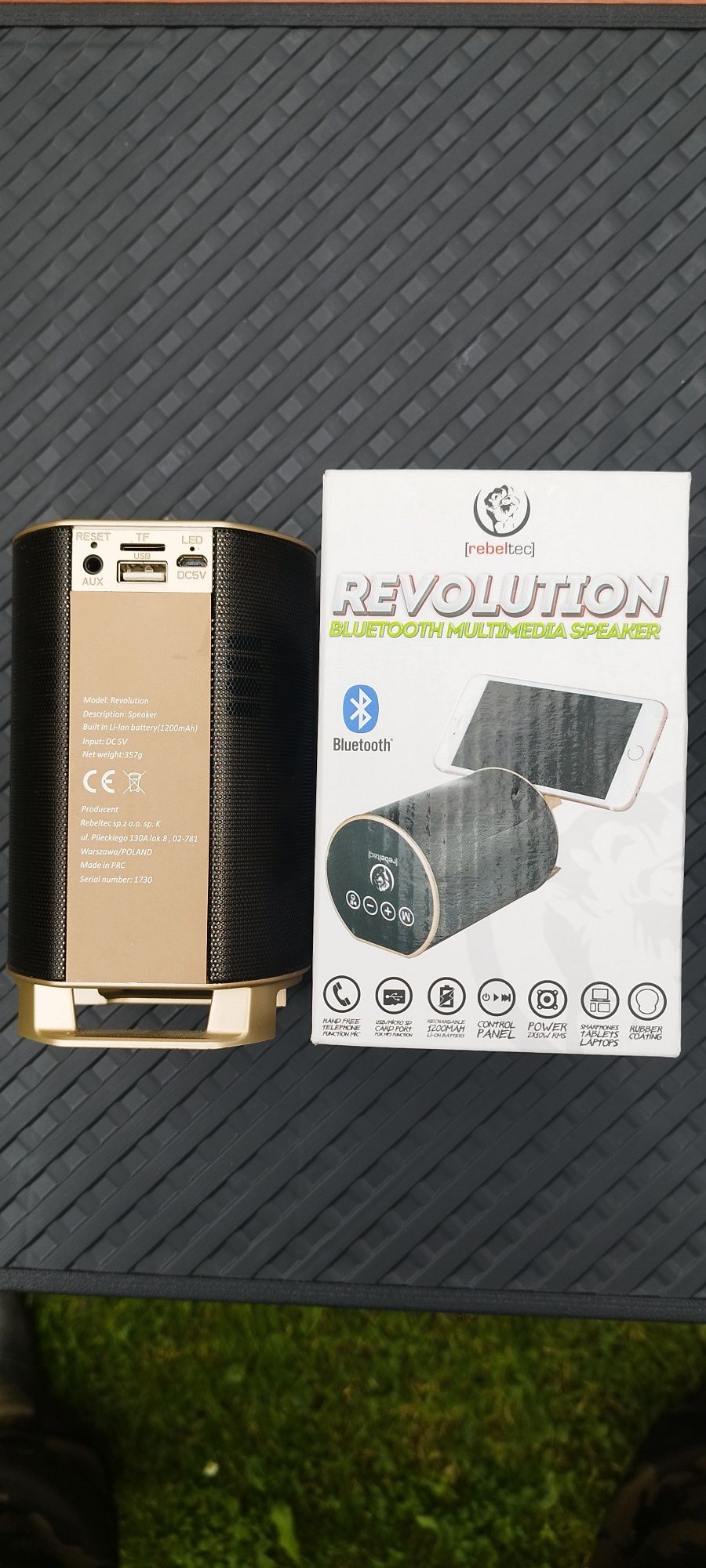 Głośnik bluetooth dookólny dźwięk hi-fi