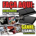 Destravo ps3 (Hen+multiman e 5 jogos a sua escolha)