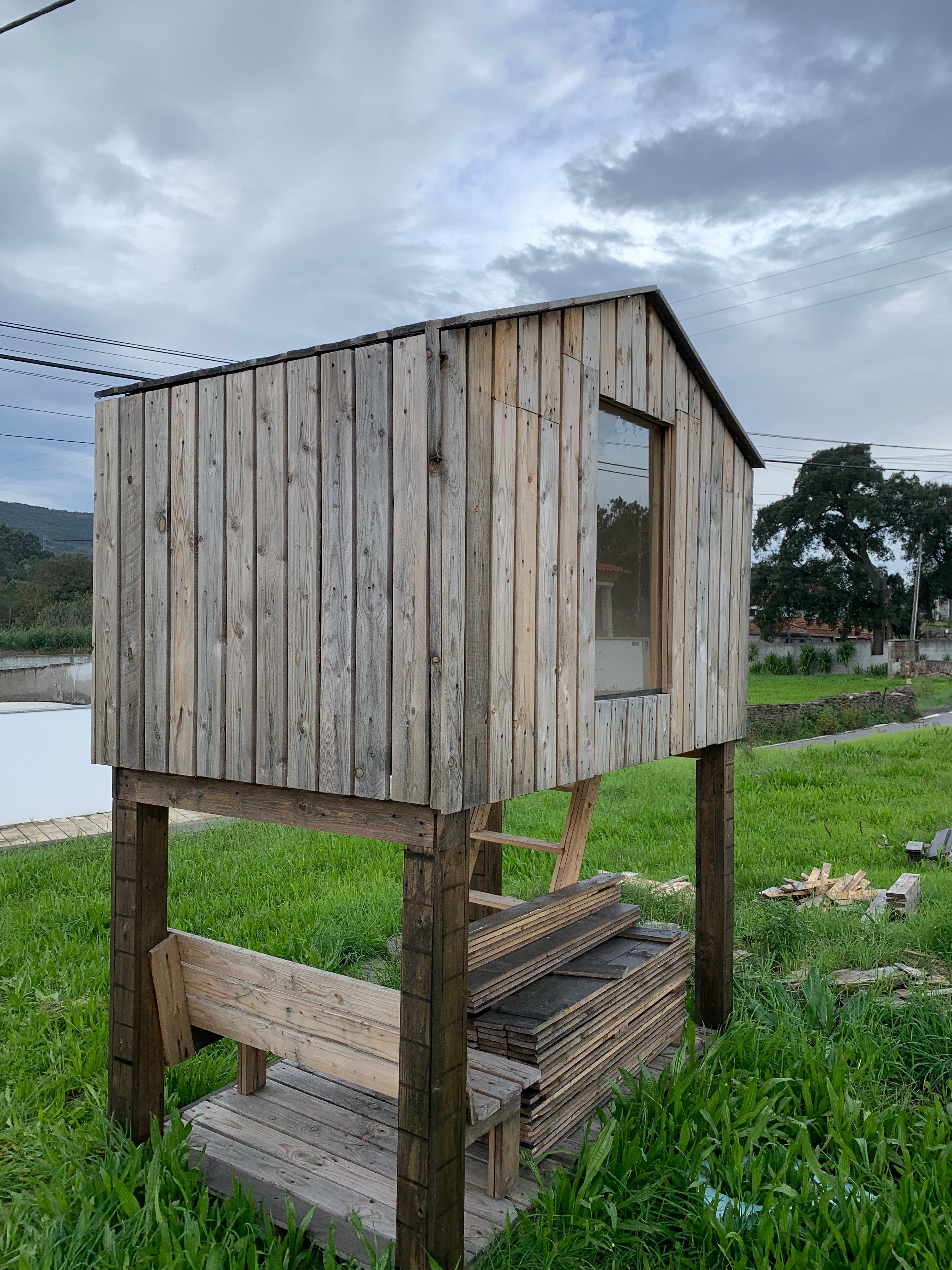 Casinha criança madeira tipo palheiro