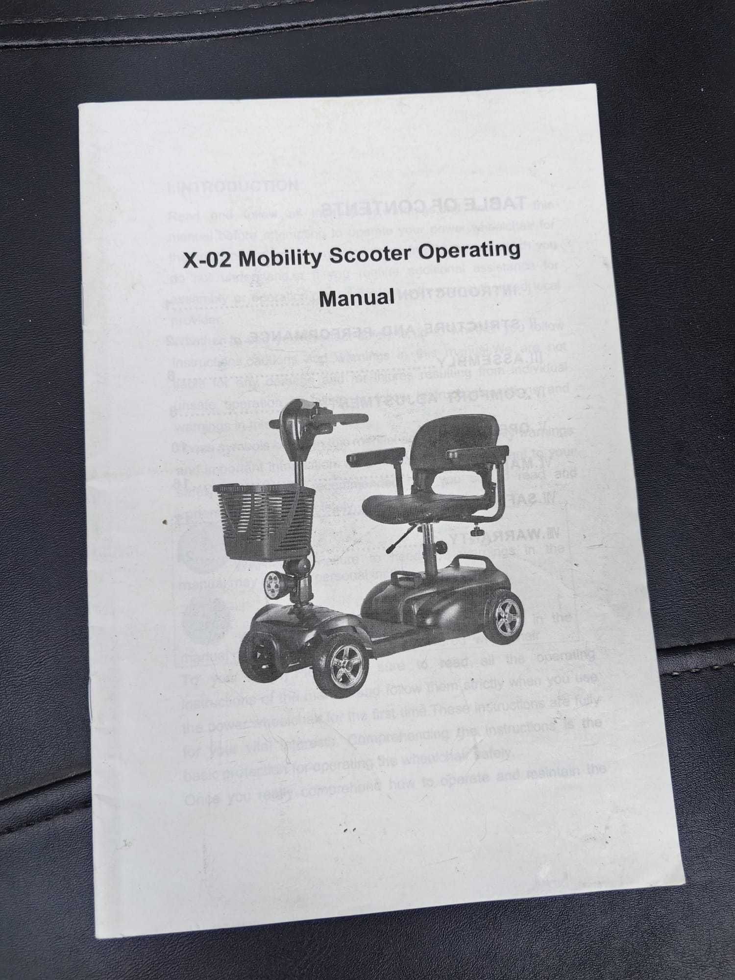 Skuter elektryczny wózek pojazd seniora inwalidzki SKŁADANY mały urlop