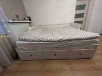 Białe łóżko Hermes z materacami – IKEA!** 80x200 160x200