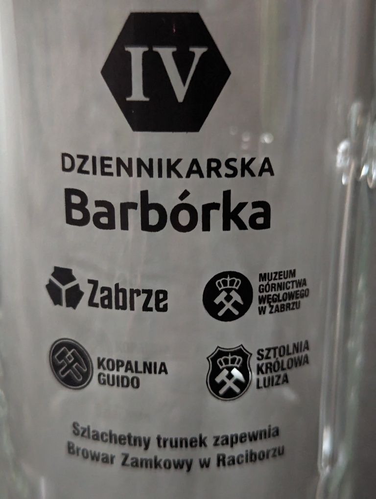 Kufel kolekcjonerski 0,5 L IV Dziennikarska Barbórka