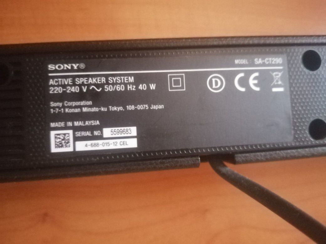 Soundbar Sony SA-CT290