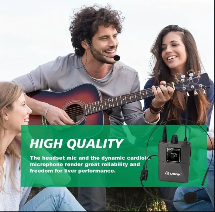 Conjunto de Microfones Profissional sem fios