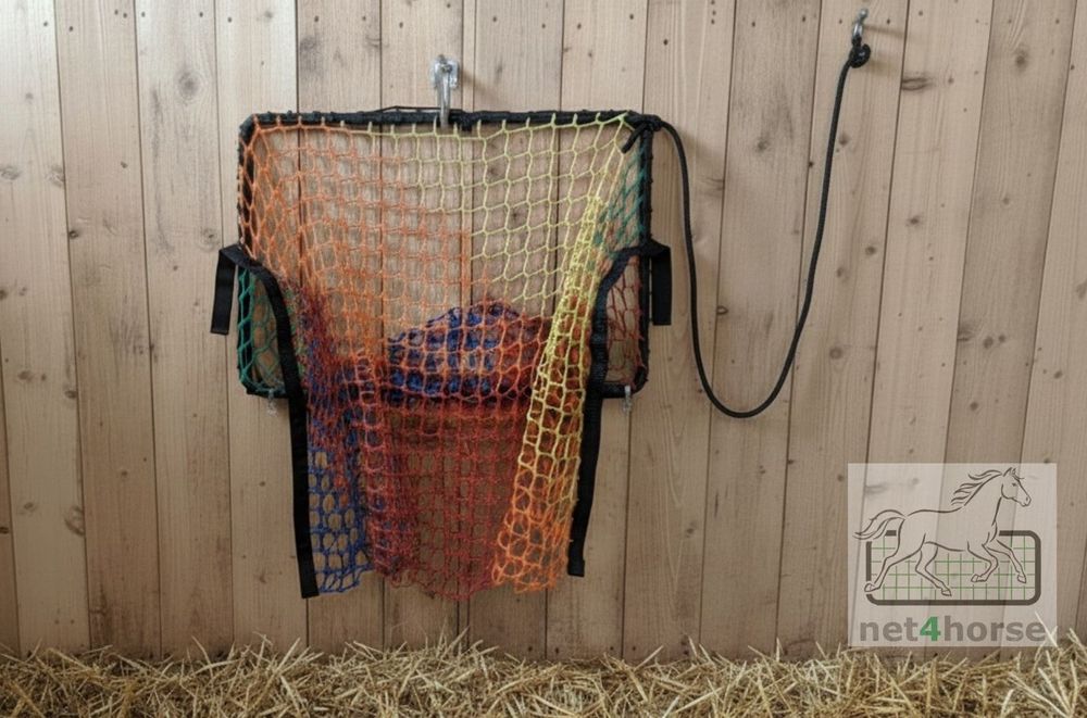 Siatka na siano z ramką PONY - łatwe ładowanie - konie, kuce, owce
