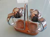 Conjunto para azeite/ vinagre e sal/pimenta