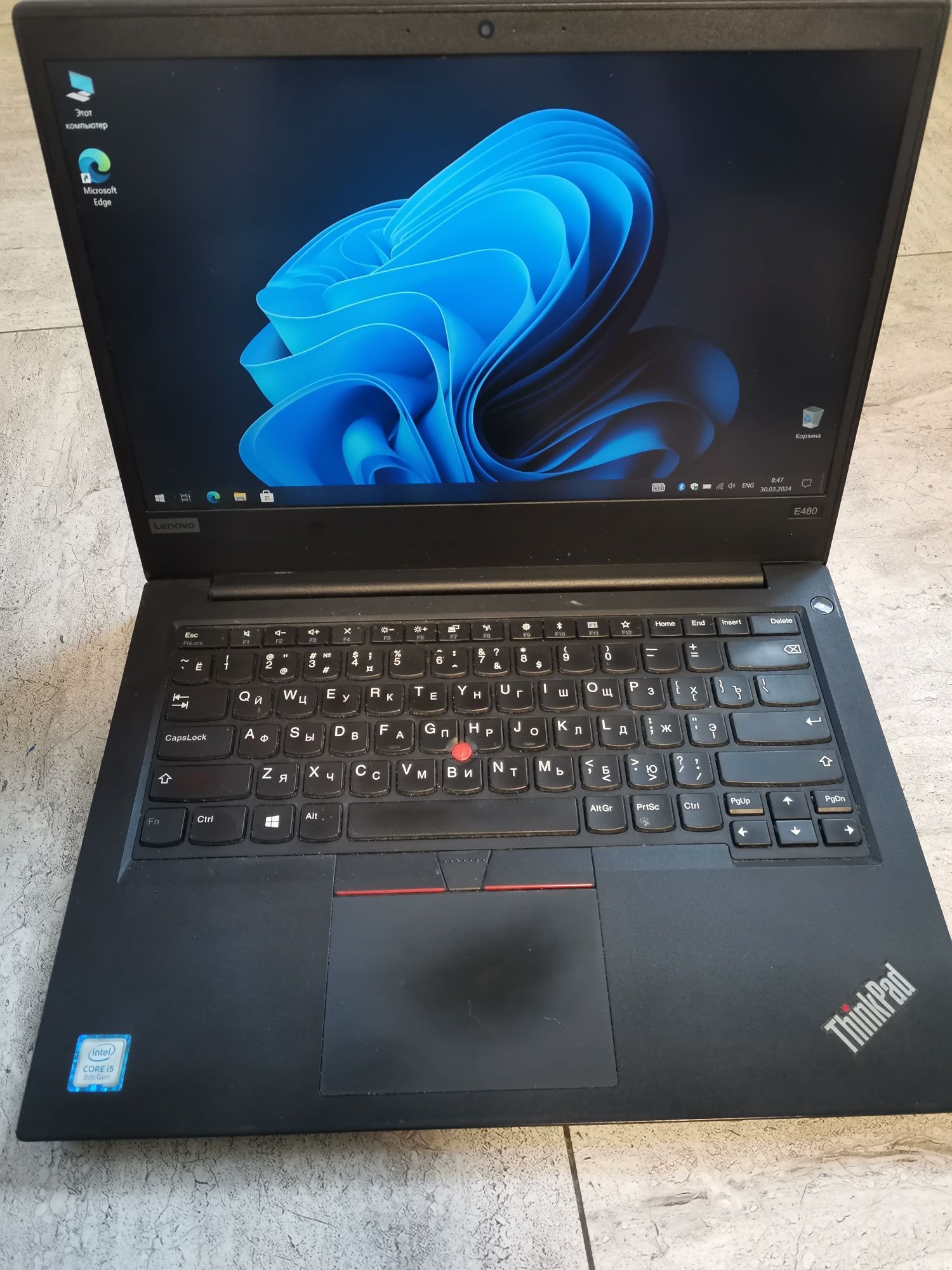 Ноутбук Lenovo E480 i5-8250, 8Gb, 256 SSD, FHD IPS