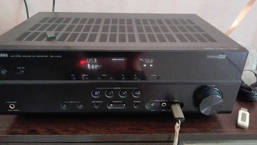 Yamaha RX-V373, ресивер, ресивер з флешкою, домашній кінотеатр, недоро